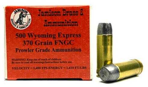 500 Wyoming Express 370 Grain Soft Point 20 Rounds Jamison Ammunition