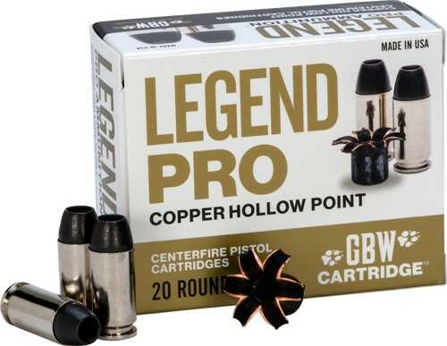 GBW Ammo . 40 S&W 155 Grains Solid Copper HP 20-Pack