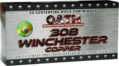 Oath Ammo .308 Winchester 140Gr. Copper Max CAV 20-Pack