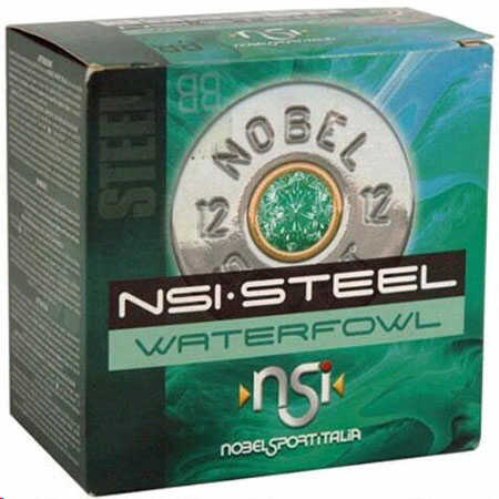 12 Gauge 3" Steel #2  1-1/4 oz 25 Rounds Nobel Sport Shotgun Ammunition