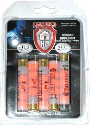 410 Gauge 2-1/2" Rubber 000 Buck  1/4 oz 5 Rounds Lightfield Shotgun Ammunition