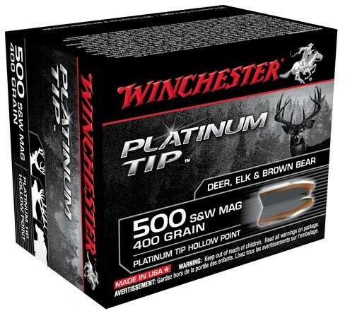 500 S&W 400 Grain Hollow Point 20 Rounds Winchester Ammunition