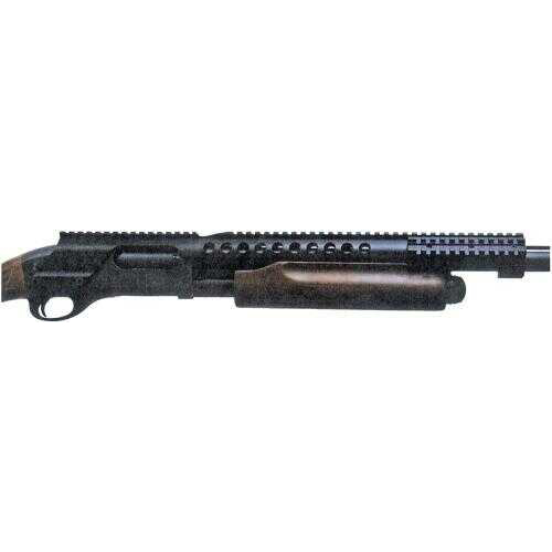 Aimtech Remington 870 12 Gauge Warhammer Rail System Extended Saddle Scope Mount Three Aluminum Black