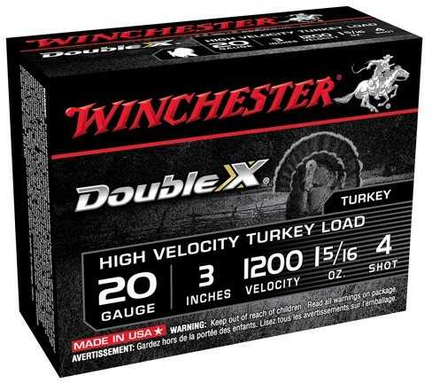 20 Gauge 3" Lead #4  1-5/16 oz 10 Rounds Winchester Shotgun Ammunition