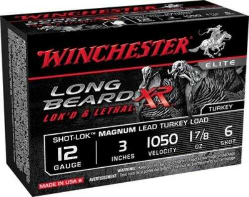 12 Gauge 3" Lead #6  -7/8 oz 10 Rounds Winchester Shotgun Ammunition