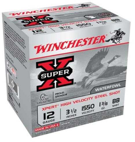 12 Gauge 3-1/2" Steel BB  1-3/8 oz 25 Rounds Winchester Shotgun Ammunition