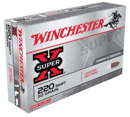 220 Swift 50 Grain Soft Point 20 Rounds Winchester Ammunition