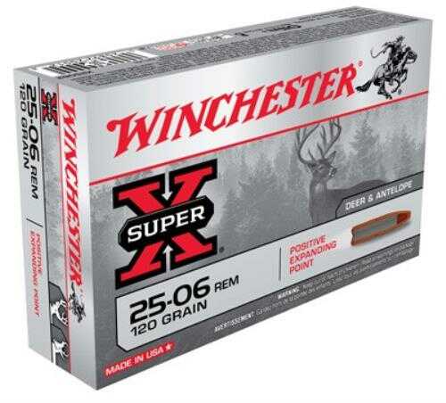 25-06 Remington By Winchester 120Grain Super-X Positive Expanding Po Ammunition Md: X25062