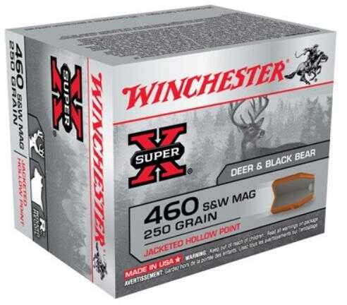 460 S&W Mag 250 Grain Hollow Point 20 Rounds Winchester Ammunition Magnum