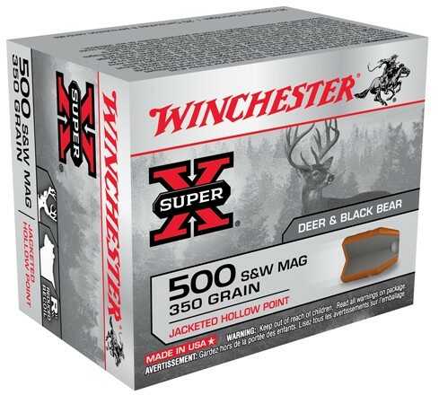 500 S&W 350 Grain Hollow Point 20 Rounds Winchester Ammunition