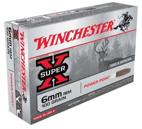 6mm Rem 100 Grain Soft Point 20 Rounds Winchester Ammunition 6mm Remington