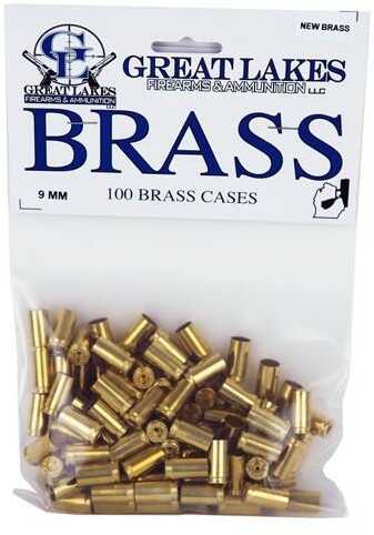 Great LAKES Brass 9MM Luger New 100CT