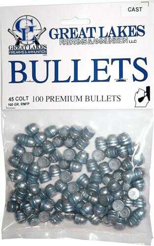 Great LAKES Bullets .45LC .452 160Gr. Lead-RNFP 100CT