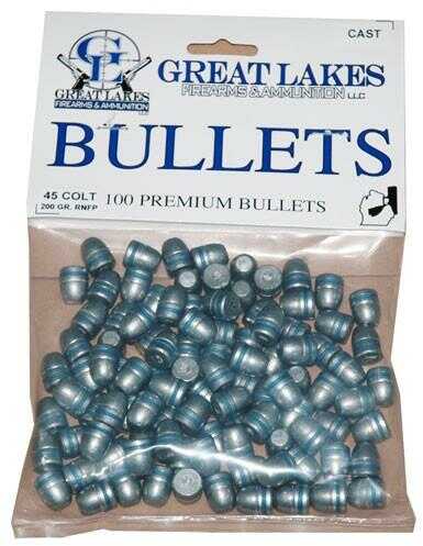 Great LAKES Bullets .45LC .452 200Gr. Lead-RNFP 100CT