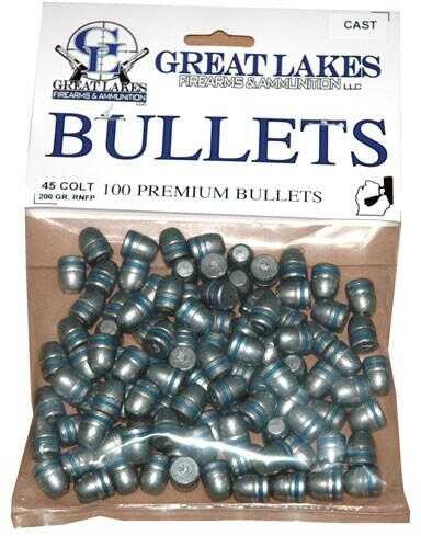 Great LAKES Bullets .45LC .452 250Gr. Lead-RNFP 100CT