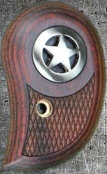 Bond Arms Grip Standard Lam. Rosewood W/Silver Star