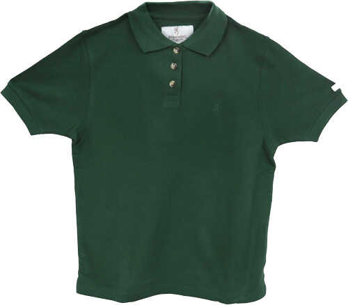 BROWNING SPECIAL PURCHASE WOMEN'S SS Sleeve Buck Mark Polo Medium Forest Green