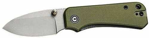 CIVIVI Knife Baby Banter 2.34" Green G10/Gray STONEWASH