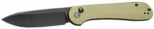 CIVIVI Knife ELEMENTUM 3.47" Olive MICARTA/Black STNWASH