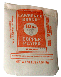 Lawrence Copper Plated Lead Shot #6 10Lbs. Per Bag