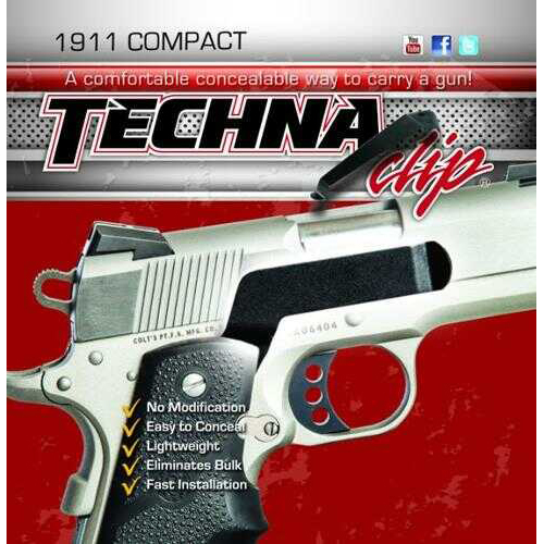 TECHNA Clip 1911 Compact Blk RH