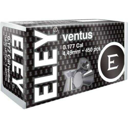 ELEY VENTUS Pellets .177 4.49MM 8.2 GRAINS 450-Pack