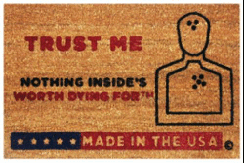 Home Invasion Outdoor Door Mat 20"X30"-Color