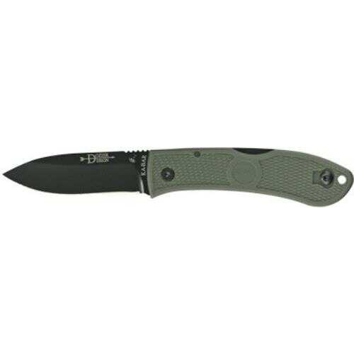 Kabar Dozier Folder Knife Hunter With Foliage Green Handle Md: 4062FG