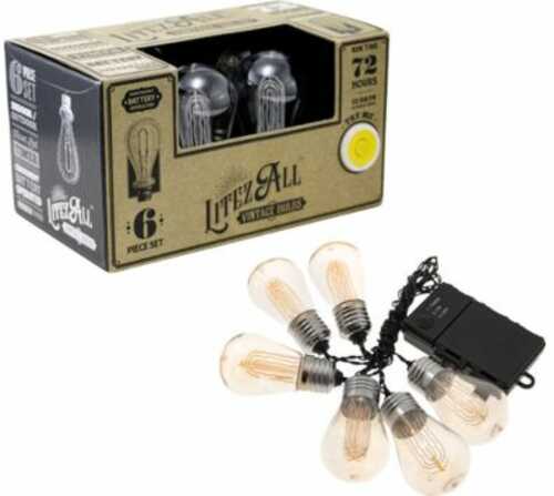 Promier Led Edison Bulb 6 Piece String Light 3aa Notincl