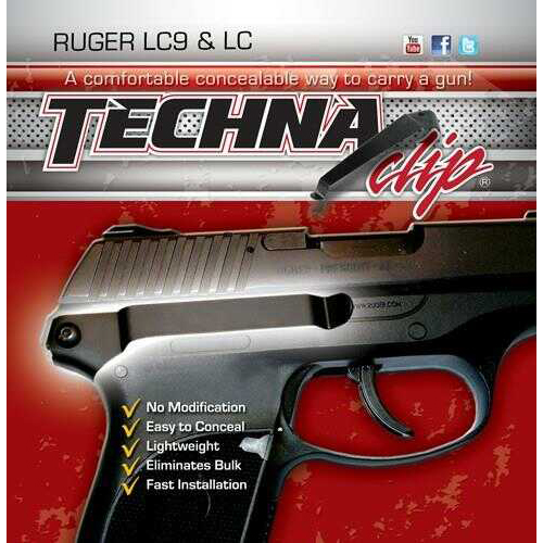 Techna Clip Belt Fits Ruger® LC9 & LC380 Right Hand Black Finish LC9-BR