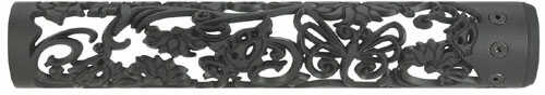 Unique-ARS Handguard 15" Black Lotus Dragon Fits AR-15