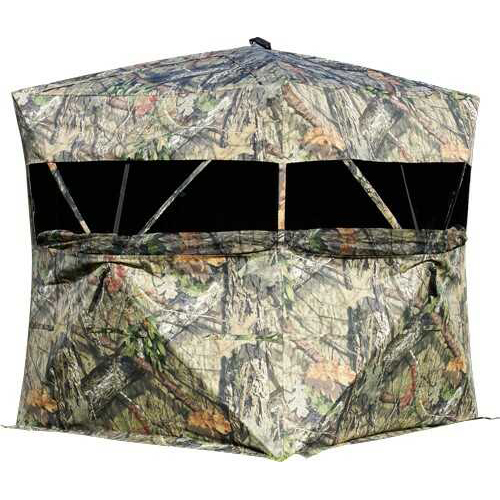 Rhino Ground Blind Mossy Oak Bu-Country 77"X77"X71" Tall