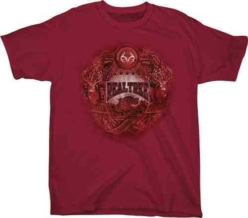 Real Tree YOUTH'S T-Shirt "Badge" Small Cardinal