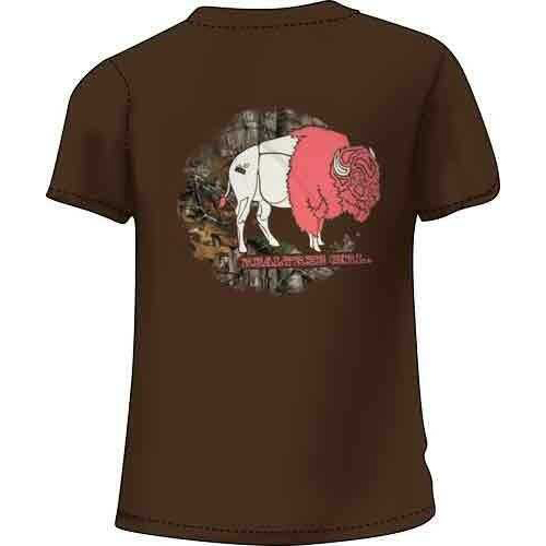 Real Tree WOMEN'S T-Shirt "Bison" 2X-Large Chocolate