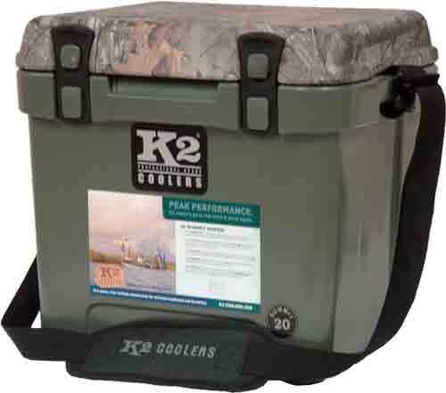 K2 COOLERS Camo Summit Series 20 Qt DBGN Realtree XTRA Lid