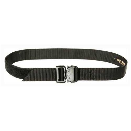 TACSHIELD (Military Prod) T30LGBK Tactical Gun Belt With Cobra Buckle 38"-42" Webbing Black Large 1.50" Wide