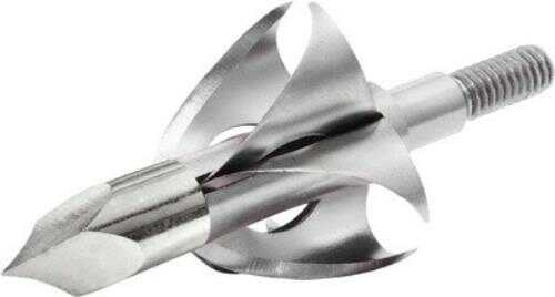 Flying Arrow BROADHEAD Toxic 125 Grains 7/8" Cut 3/Pk Silver