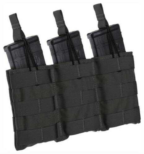 TACSHIELD (Military Prod) T3508Bk Speed Load Triple Rifle Mag Pouch Black 1000D Nylon