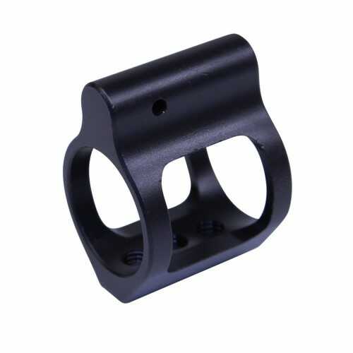 Guntec USA AR-15 Airlite Series Skeletonized Steel Low Profile Gas Block (us Made) (nitride Finish)