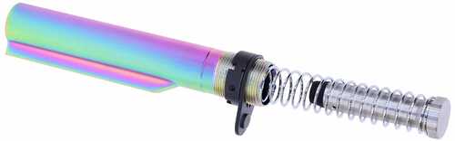 Guntec Ar15 Buffer Tube With & Spring Rainbow Pvd